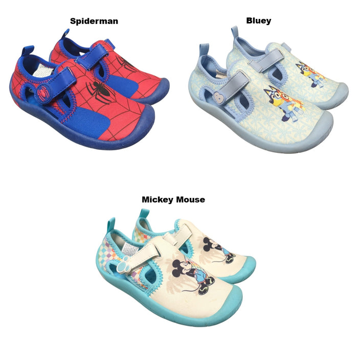 Ground Up Toddler Boys Character Hook & Loop Closure Water Shoes