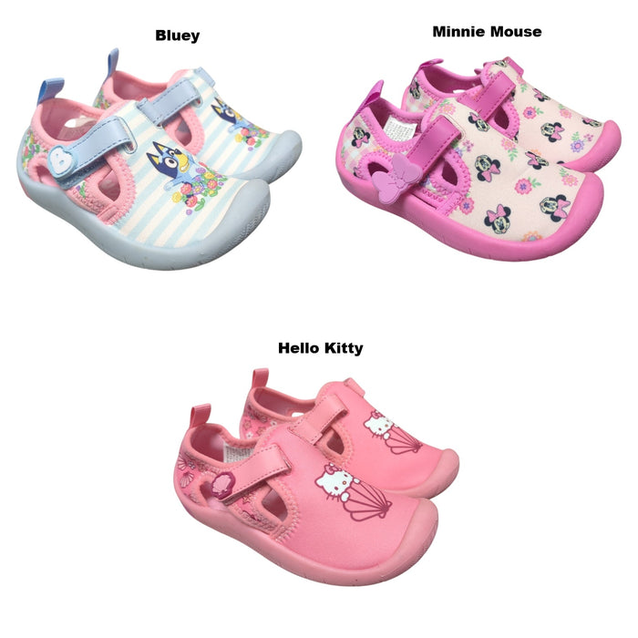 Ground Up Toddler Girls Character Hook & Loop Closure Water Shoes