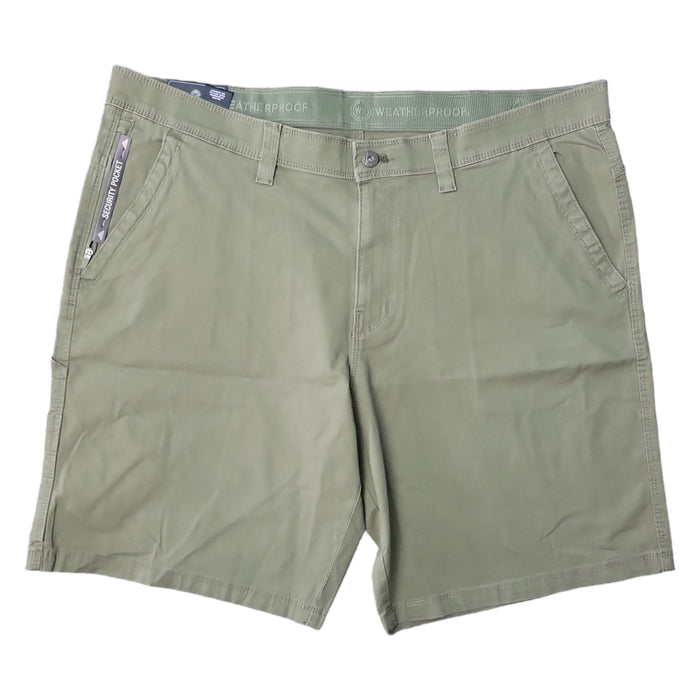 WP Weatherproof Men's 10" Inseam Security Pocket Stretch Fabric Trail Utility Short