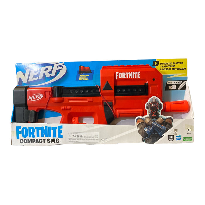 Nerf Fortnite Ultra Red Wrap 8 Dart Motorized Blasting Compact SMG