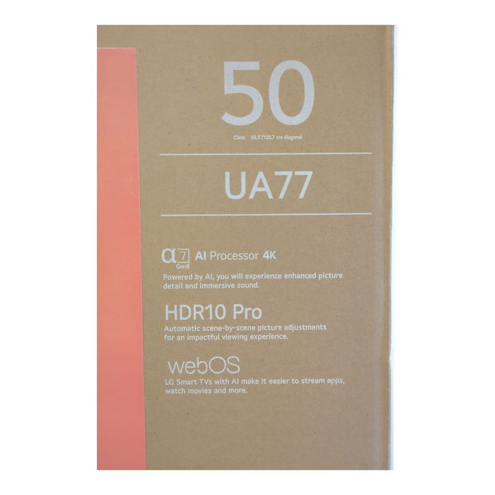 LG 50" Class UA7700 Series 4K UHD Smart TV, 50UA7700AUA