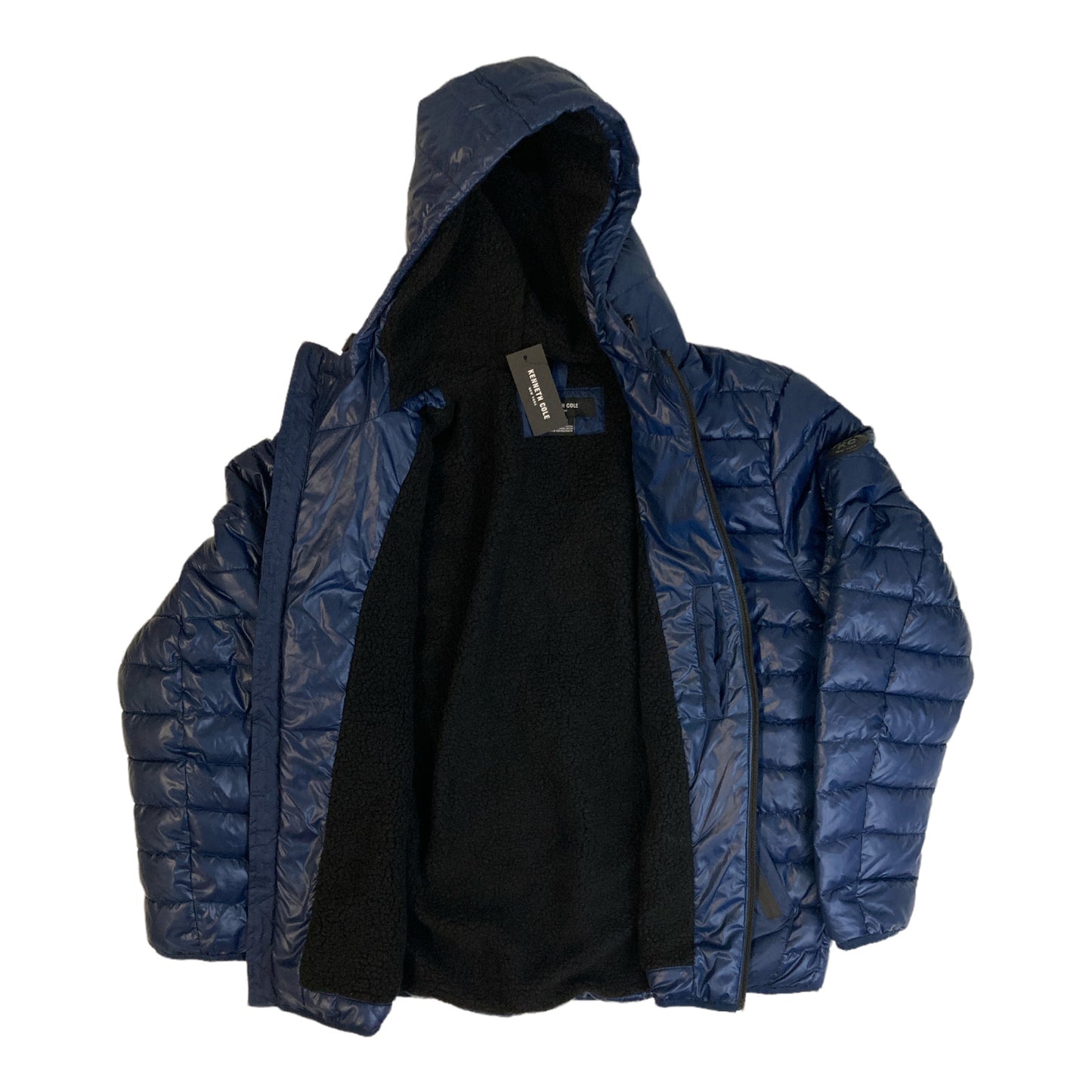 Kenneth Cole Men's Sherpa Lined Full Zip Puffer Jacket