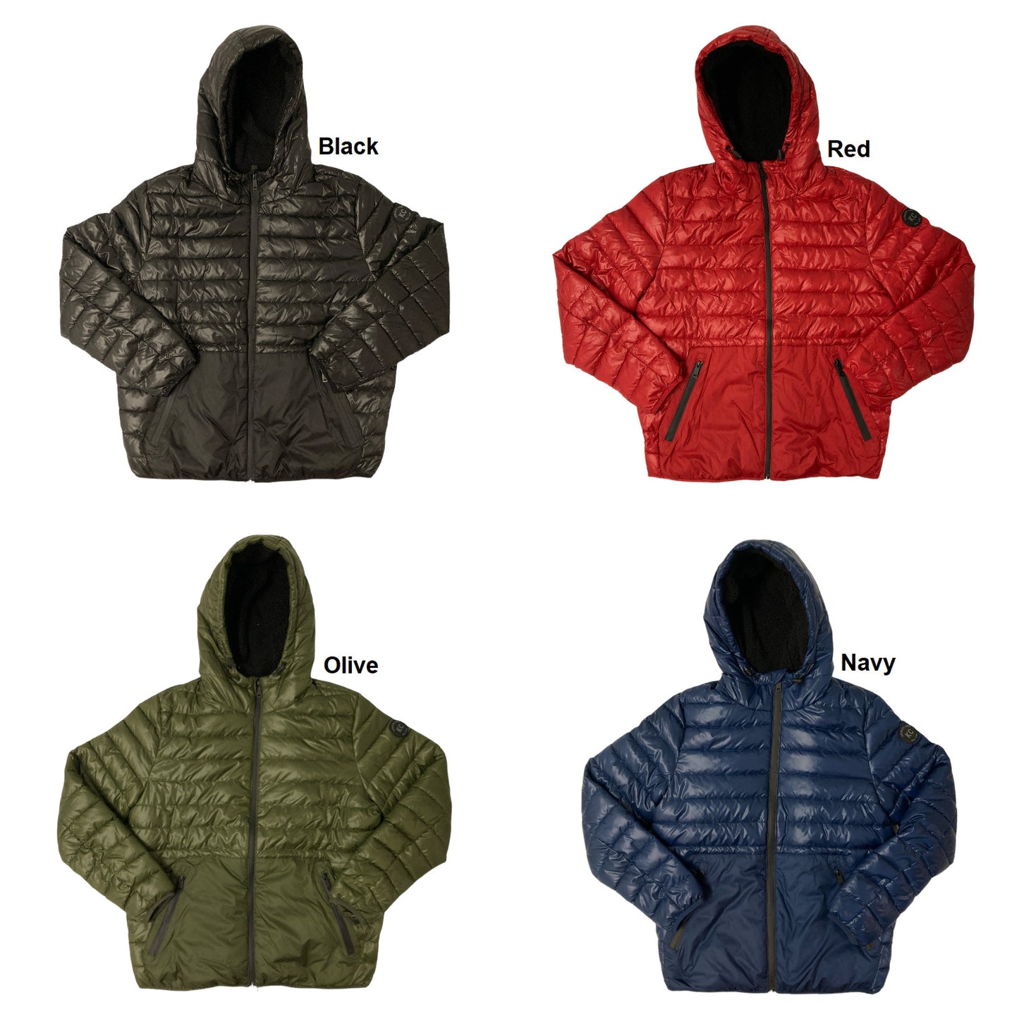 Kenneth Cole Men's Sherpa Lined Full Zip Puffer Jacket