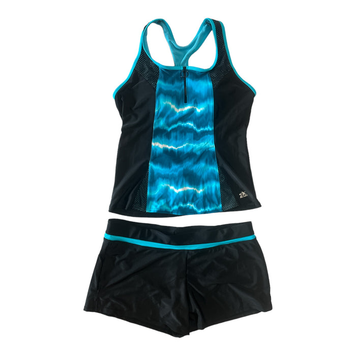 ZeroXposur Women's 2 Piece Scuba Tankini & Shorts Swimsuit Set