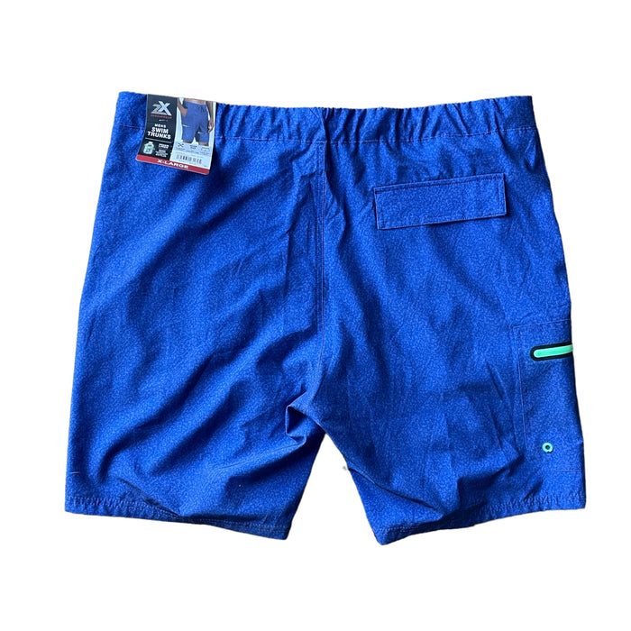 ZeroXposur Men's UPF 50+ Sun Protection Quick Dry Swim Trunks (Marine Blue, M)