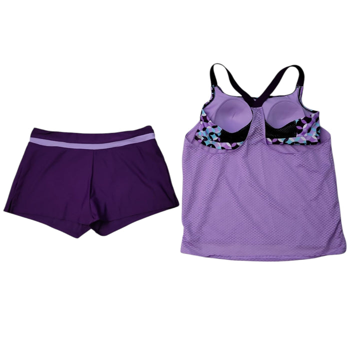 ZeroXposur Women's 2-Piece Wide Strap 2For Tankini Set