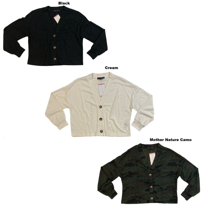 Social Standard by Sanctuary Women's Long Sleeve Button Up Daytripper Cardigan