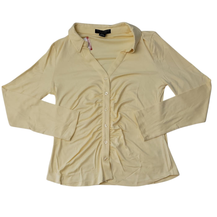 Social Standard by Sanctuary Women's Ruched Button-Up Top