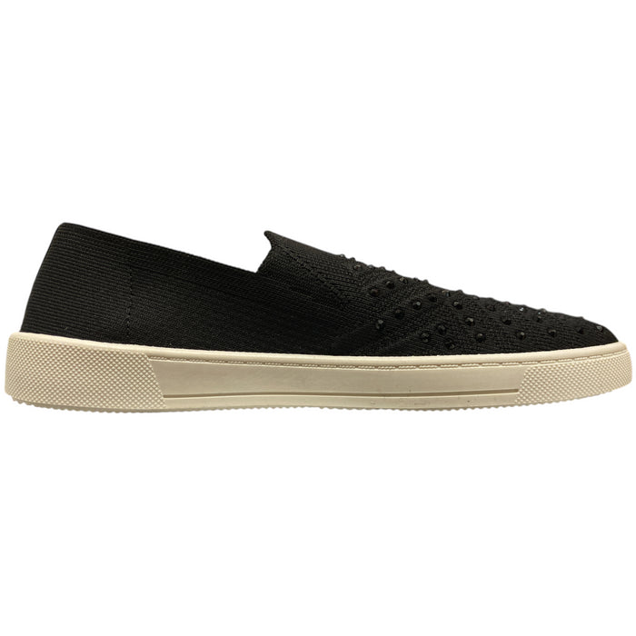 White Mountain Women's Slip-On Stretch Bling Sneaker