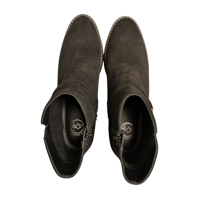 White Mountain Women's Faux Suede Zip-Up Ankle Boot