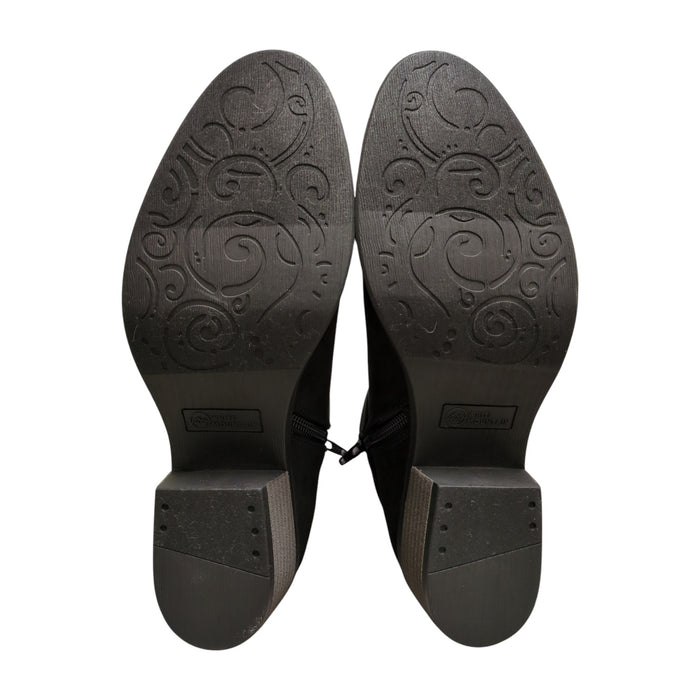 White Mountain Women's Faux Suede Zip-Up Ankle Boot