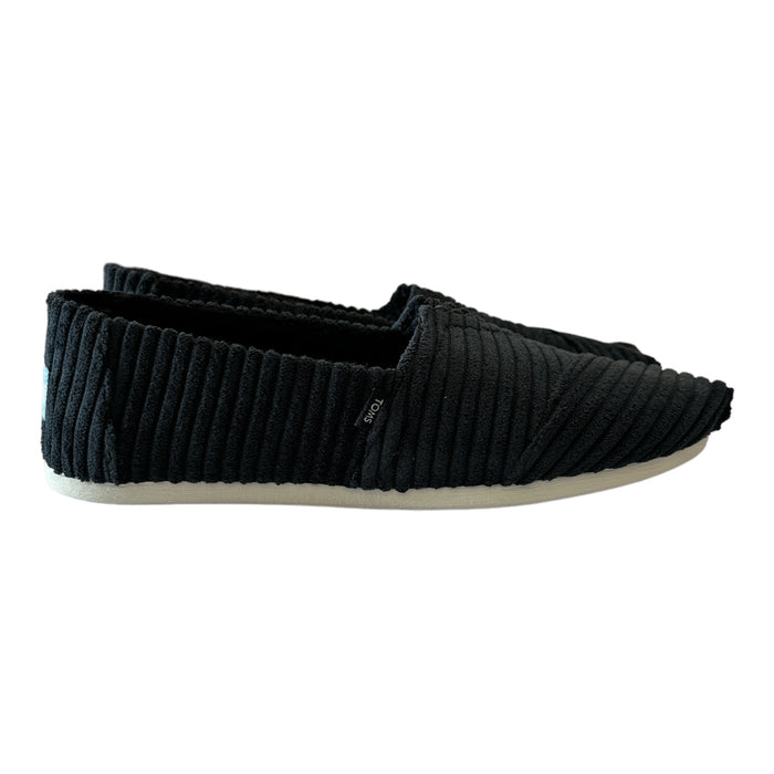 TOMS Women's Wale Cord & Faux Fur Lined Alpargata Slip-On Shoe