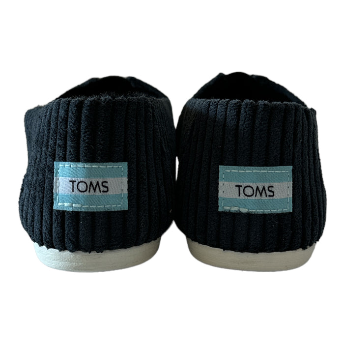 TOMS Women's Wale Cord & Faux Fur Lined Alpargata Slip-On Shoe