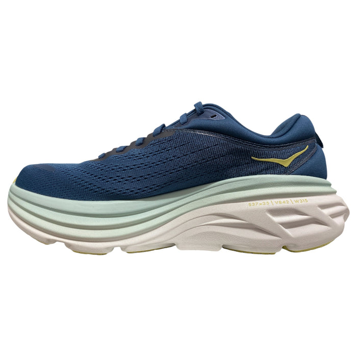 Hoka One One Men's Bondi 8 Comfort Lace Up Running Athletic Sneaker