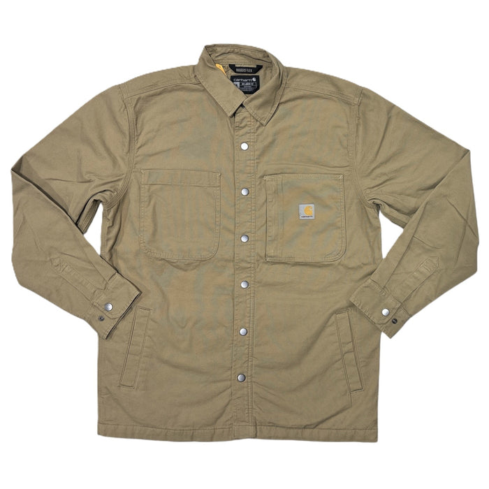 Carhartt Men's Relaxed Fit Rugged Flex Fleece Lined Shirt Jacket, TJ5532-M