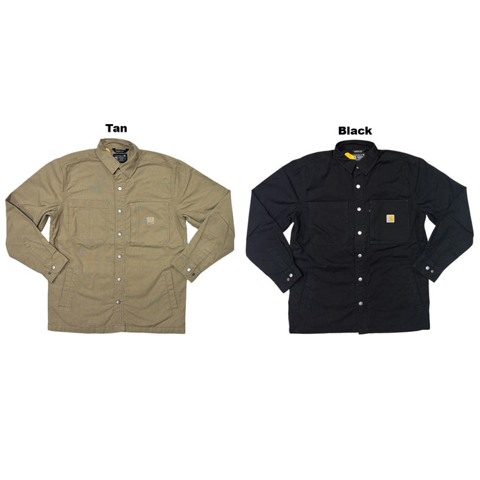 Carhartt Men's Relaxed Fit Rugged Flex Fleece Lined Shirt Jacket, TJ5532-M