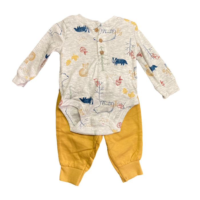 Carter's Baby Boy's 4-Piece Long Sleeve Bodysuits & Jogger Pants Set