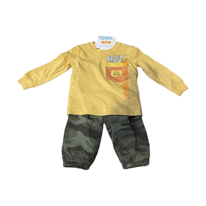 Carter's Boy's Baby & Toddler 2 Piece Long Sleeve & Jogger Pant Outfit Set