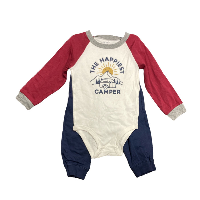 Carter's Baby Boy's 4-Piece Long Sleeve Bodysuits & Jogger Pants Set