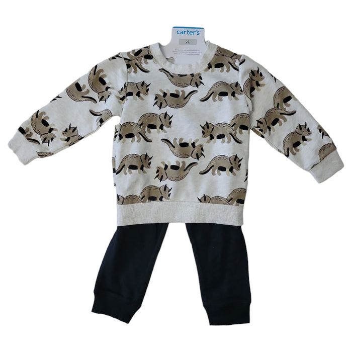 Carter's Boy's Baby & Toddler 2 Piece Long Sleeve & Jogger Pant Outfit Set