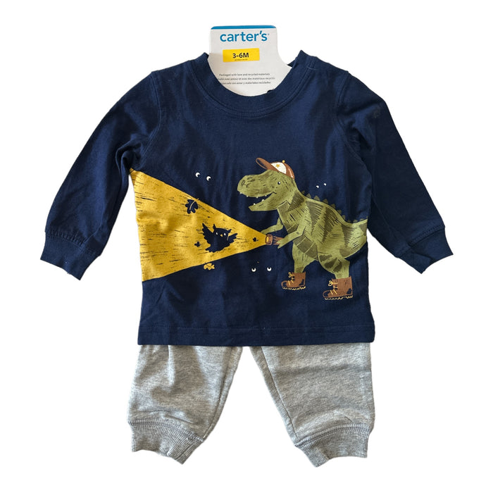 Carter's Boy's Baby & Toddler 2 Piece Long Sleeve & Jogger Pant Outfit Set