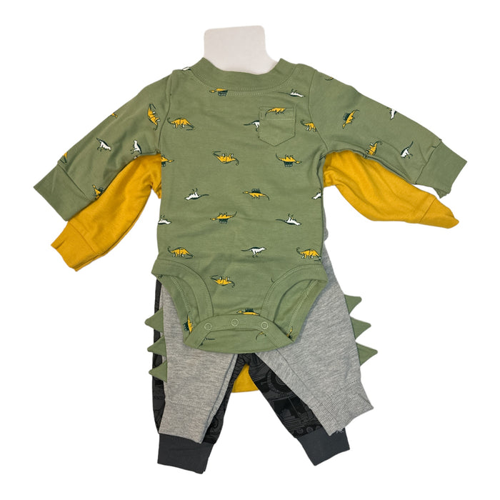 Carter's Baby Boy's 4-Piece Long Sleeve Bodysuits & Jogger Pants Set