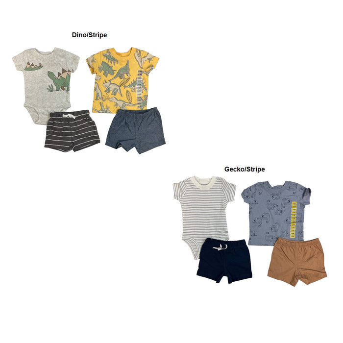 Carter's Baby & toddler Boy's 4-Piece Short Sleeve & Shorts Playwear Set