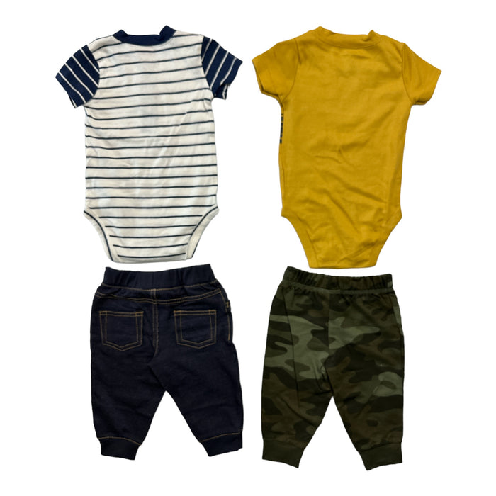 Carter's Baby & Toddler Boy's 4 Piece Short Sleeve Bodysuit & Jogger Pant Sets