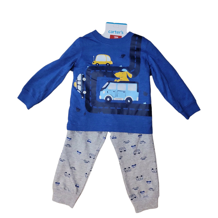 Carter's Infant/Toddler Boy's 2 Piece Long Sleeve Top and Pant Outfit Set