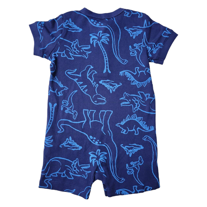 Carter's Boys Short Sleeves Soft Breathable Fun Prints Romper/Sunsuit