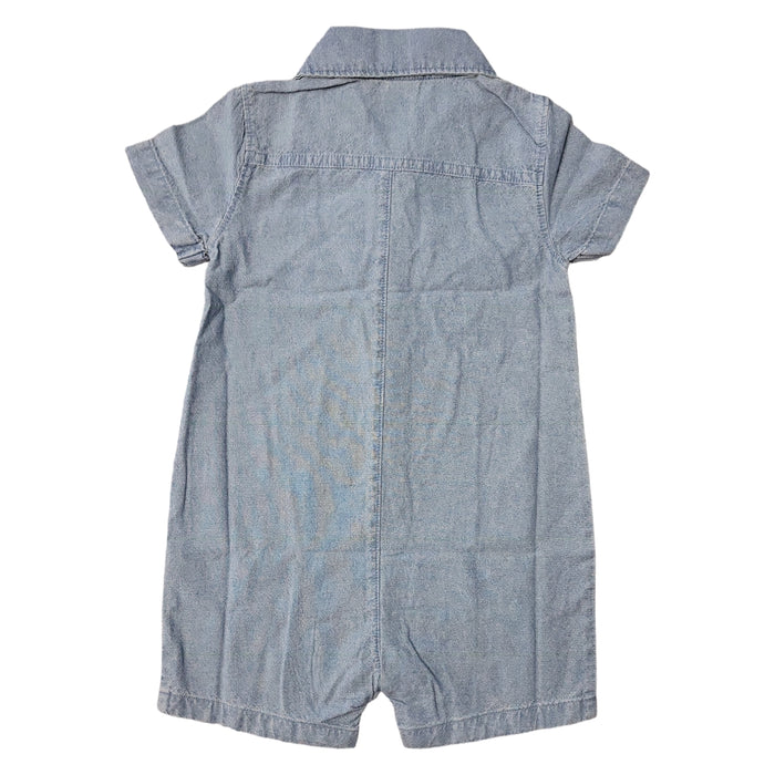 Carter's Boys Short Sleeves Soft Breathable Fun Prints Romper/Sunsuit