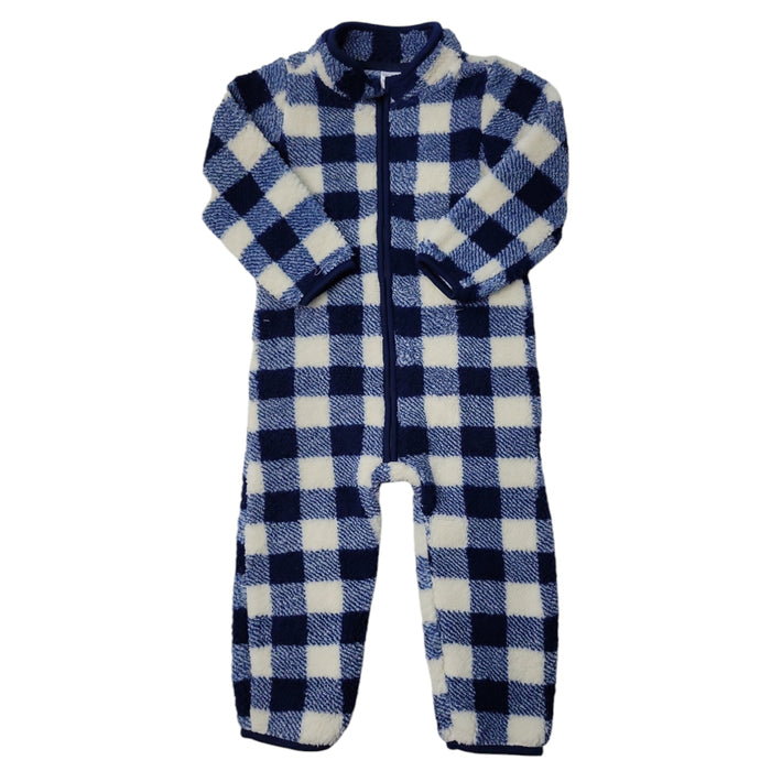 Carters Zip-Up 1 Piece Warm Long Sleeve Easy Care Jumpsuit