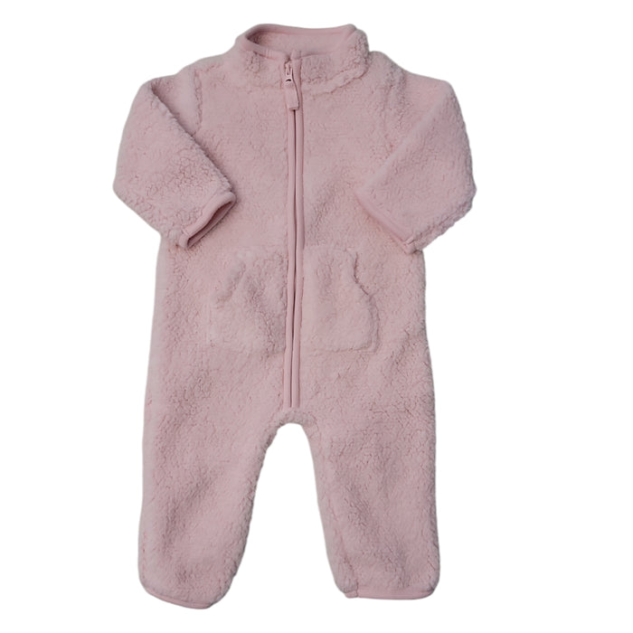 Carters Zip-Up 1 Piece Warm Long Sleeve Easy Care Jumpsuit