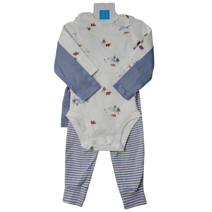 Carter's Boys 3-Piece Long Sleeve Bodysuit Pant Set
