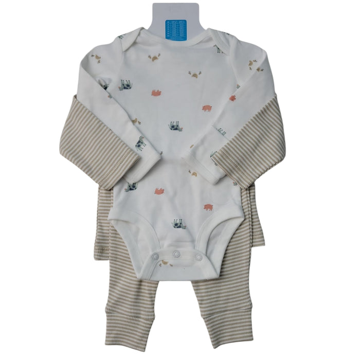 Carter's Boys 3-Piece Long Sleeve Bodysuit Pant Set