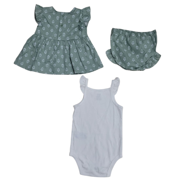 Carter's Baby Girls 3-Piece Cotton Snug Fit Outfit Set