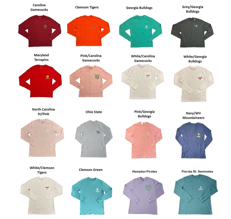 Champion Women's NCAA Graphic Print Long Sleeve Crewneck T-Shirt