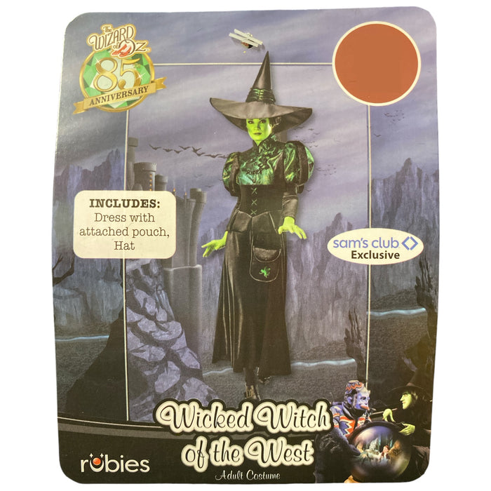 Wizard of Oz Adult Wicked Witch Premium Costume, Includes Dress Hat & Pouch