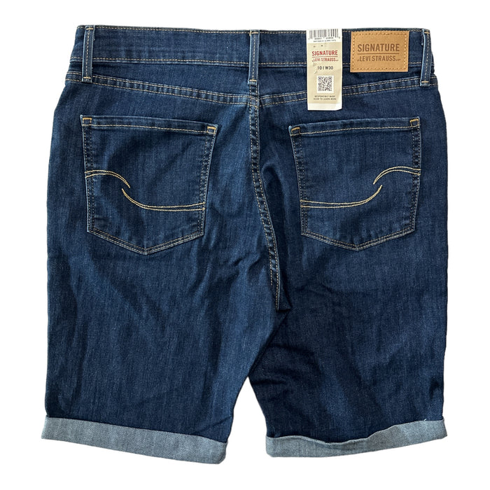 SIGNATURE By Levi Strauss Women's Rolled Cuff Bermuda Jean Shorts
