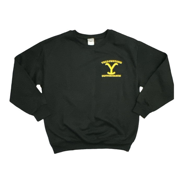 Yellowstone Adult Unisex Embroidered Logo Long Sleeve Sweatshirt