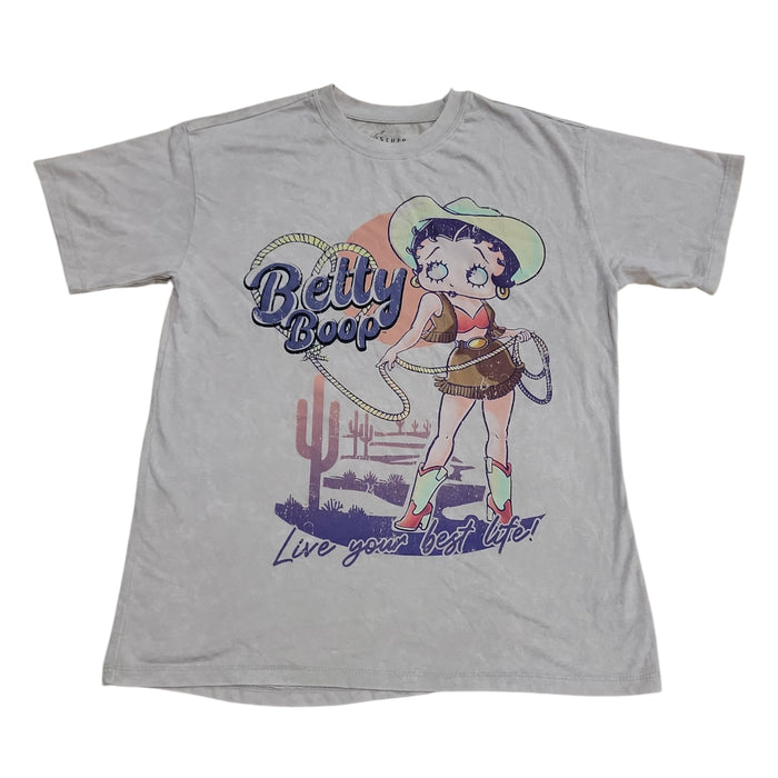 Character Women's Lightweight Crewneck Retro Soft Vintage Wash Tee