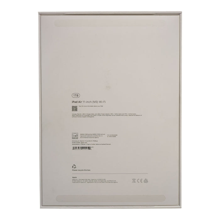 Apple iPad Air 11" Wi-Fi with M3 Chip, 1TB, Blue