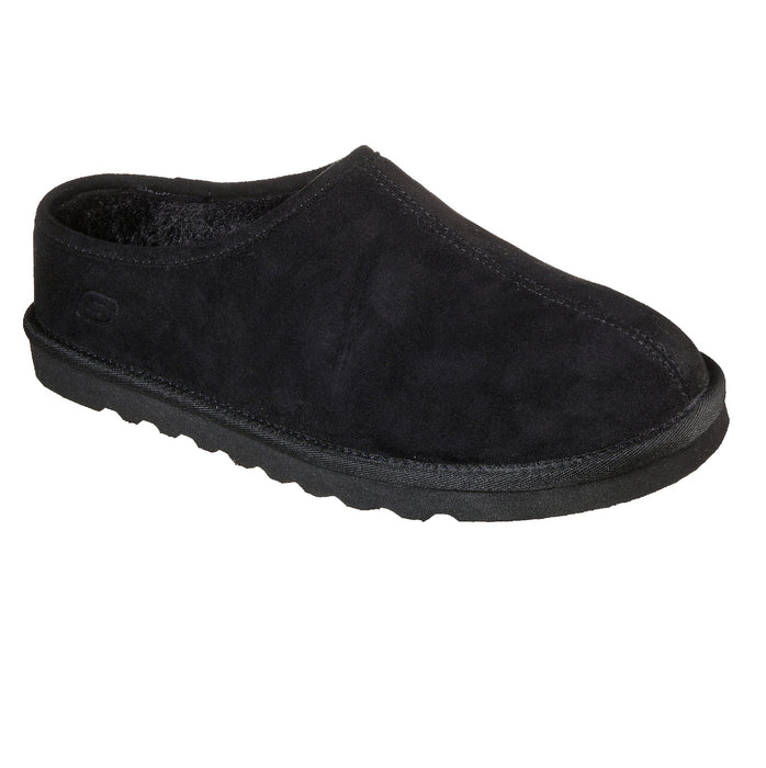 Skechers Men's Memory Foam Renten Lamato Faux Fur Clog Slippers