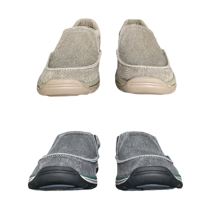 Skechers Men's Slip On Distressed Canvas Expected Avillo Moccasin