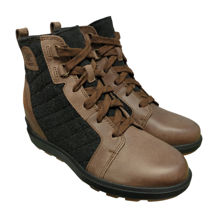 Sorel Women's Evie II NW Leather & Canvas Lace Up Boot