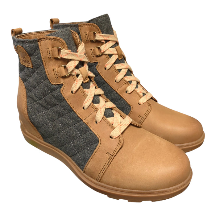 Sorel Women's Evie II NW Leather & Canvas Lace Up Boot