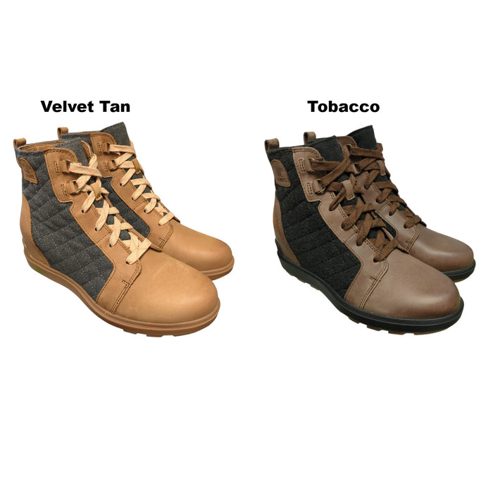 Sorel Women's Evie II NW Leather & Canvas Lace Up Boot