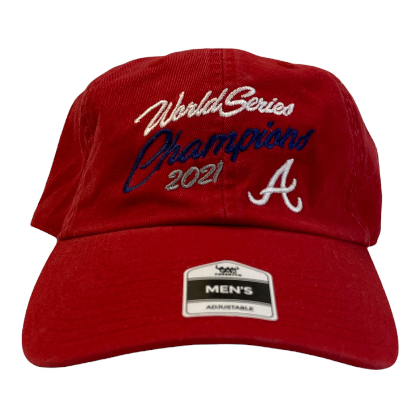 Men's '47 Red Atlanta Braves 2021 World Series Champions Adjustable Trucker  Hat