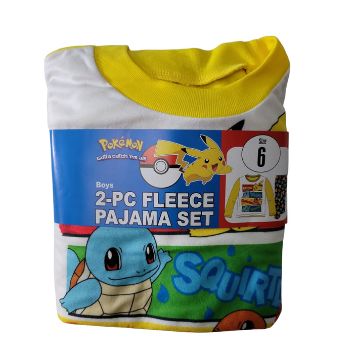 Pokemon Boys Warm and Cozy 2 Piece Fleece Pajama Set