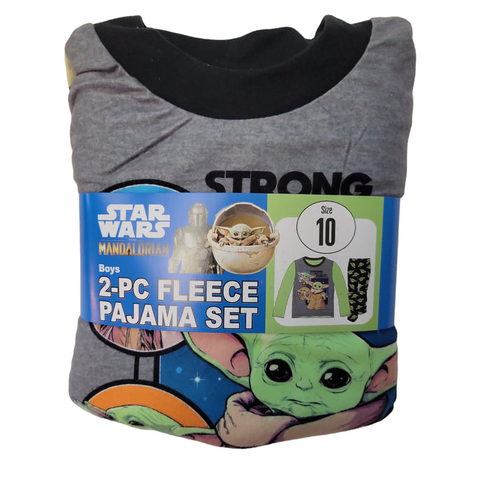 Star Wars The Mandalorian Boys Warm and Cozy 2 Piece Fleece Pajama Set